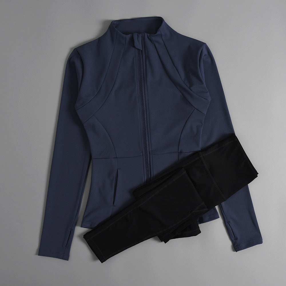 Women's Zipper Yoga Running Jacket