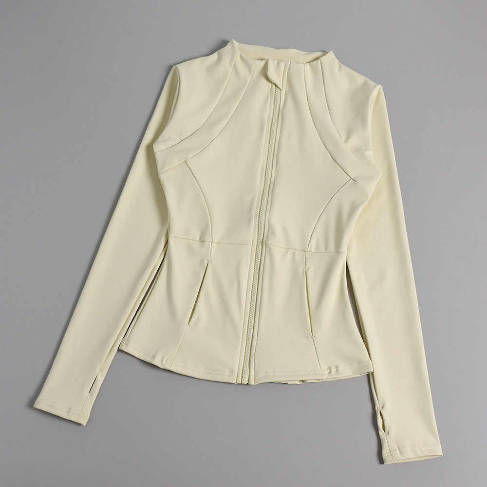 Women's Zipper Yoga Running Jacket