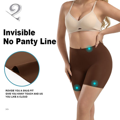 Women Seamless Body Shaping Boxer Mid Waist Tummy Control Panties