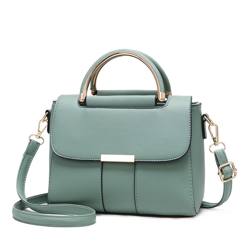 Women Solid Color Crossbody Shoulder Handbag