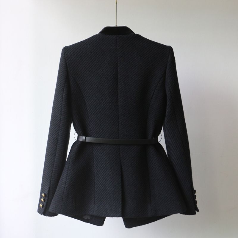 Women Stand Collar Mid-Length Coat