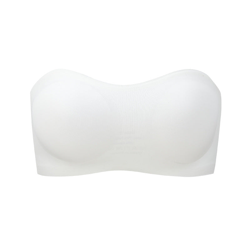 Women Strapless Bra with Cross Side Buckle