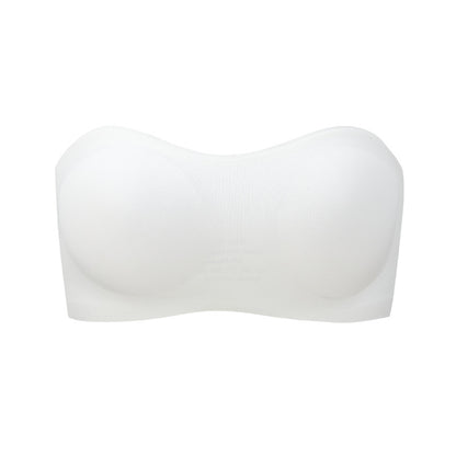 Women Strapless Bra with Cross Side Buckle