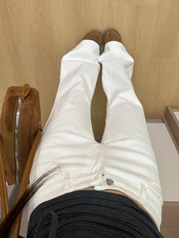 Women Stretch Flared Denim Trousers