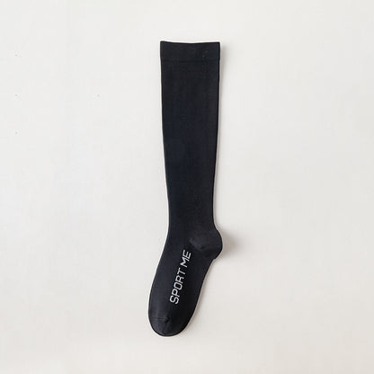 Women Striped Compression Sports Socks