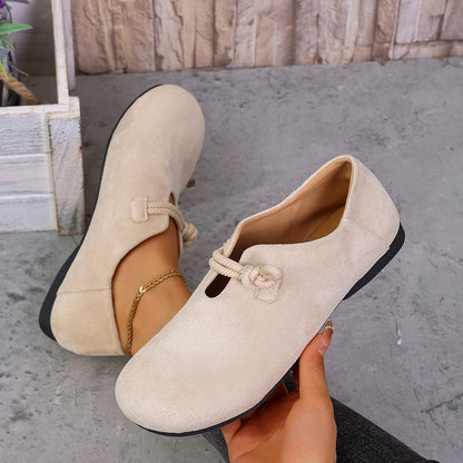 Women Suede Flat Slip On Loafers