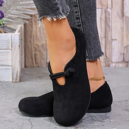 Women Suede Flat Slip On Loafers