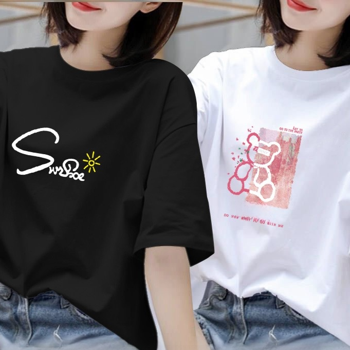 Women Summer Printed Half-Sleeved T-Shirt