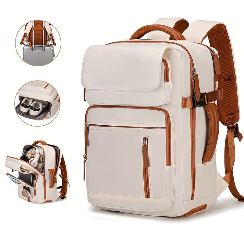 Women Travel Backpack with Shoe Compartment for Laptop