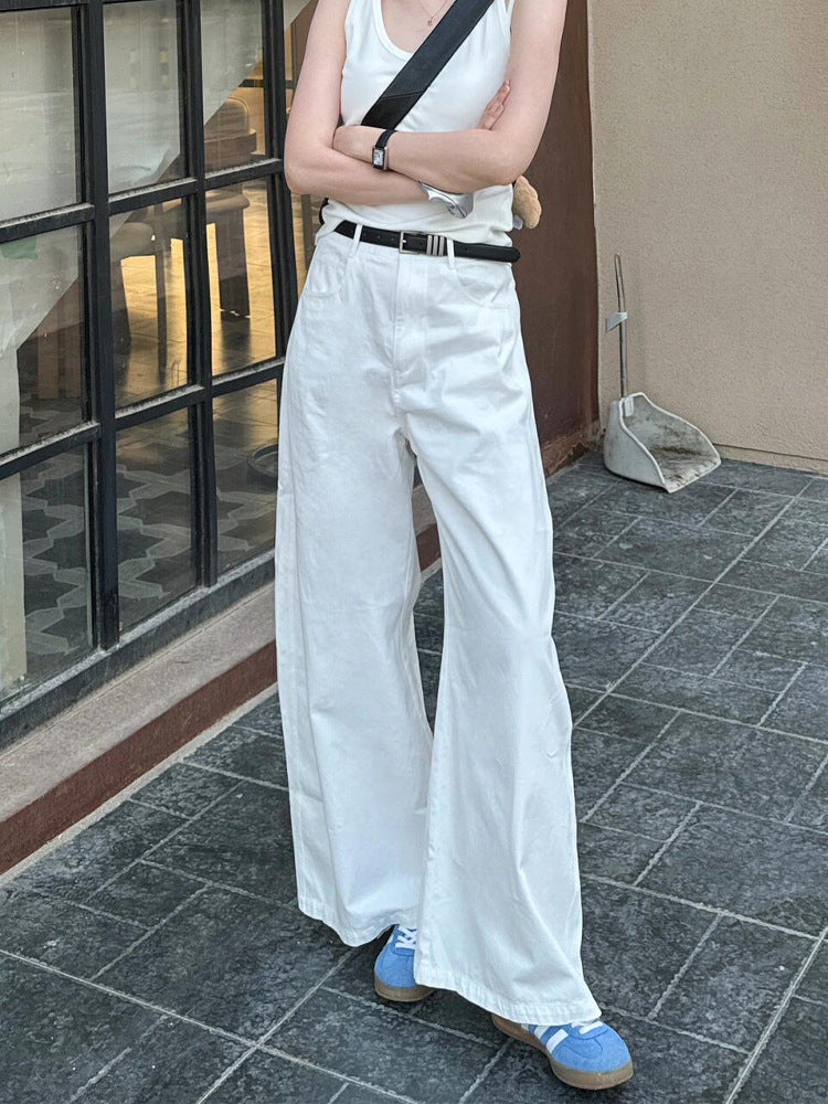 Women Wide Leg Denim Trousers