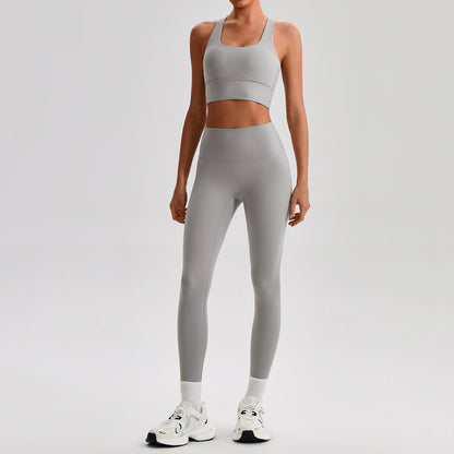 Women Yoga Fitness Set Sports Bra and Leggings