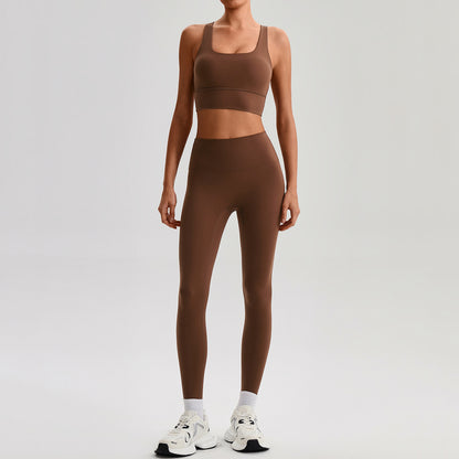 Women Yoga Fitness Set Sports Bra and Leggings