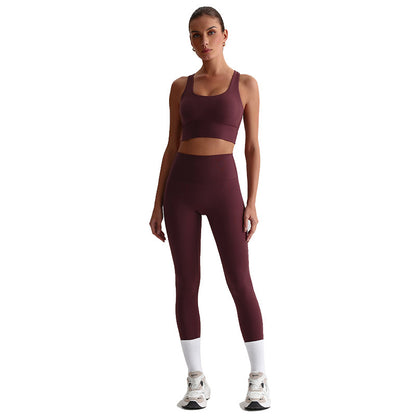 Women Yoga Fitness Set Sports Bra and Leggings
