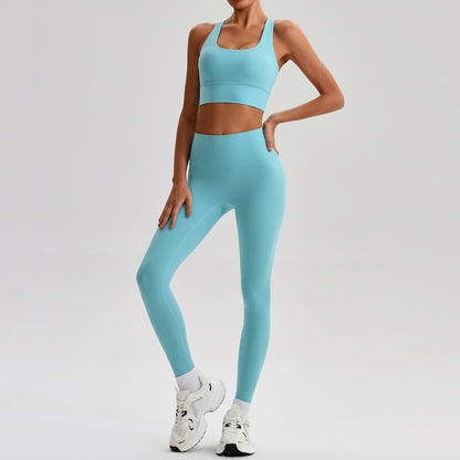Women Yoga Fitness Set Sports Bra and Leggings