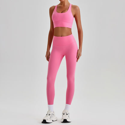 Women Yoga Fitness Set Sports Bra and Leggings