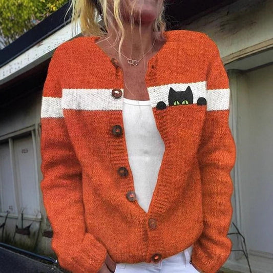 Womens 3D Digital Printed Cardigan Sweatshirt Jacket