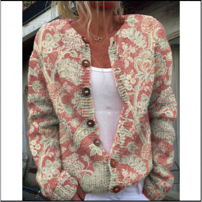 Womens 3D Digital Printed Cardigan Sweatshirt Jacket