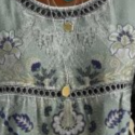 Womens 3D Floral Print Round Neck Dress