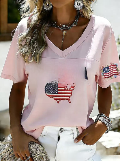 Womens 3D Print Casual T-Shirt