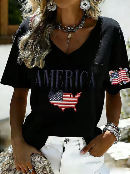 Womens 3D Print Casual T-Shirt
