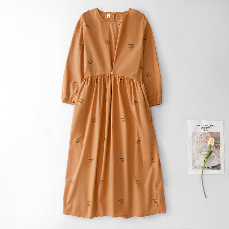 Womens 3D Print Round Neck Dress