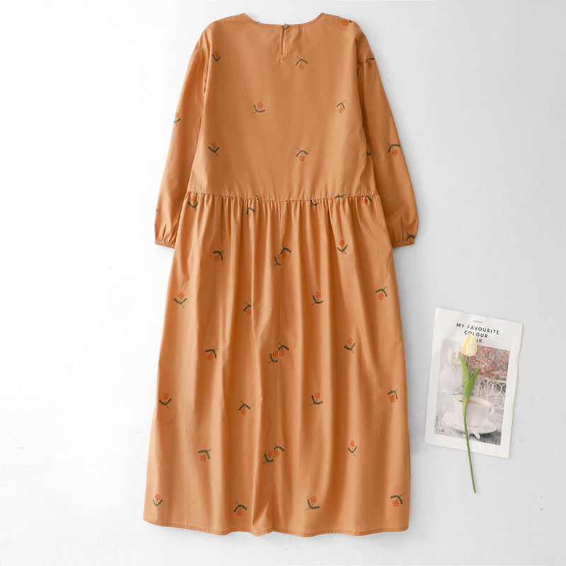 Womens 3D Print Round Neck Dress