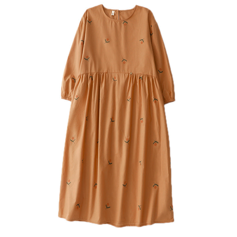 Womens 3D Print Round Neck Dress