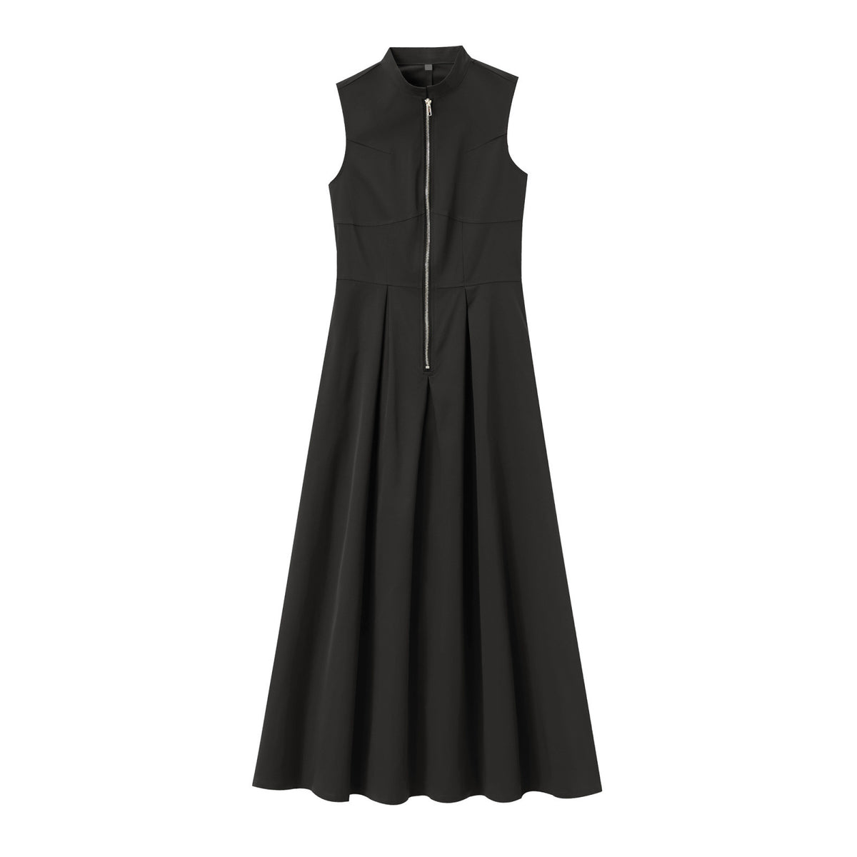 Womens A-Line Sleeveless Midi Dress