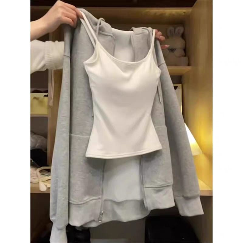 Womens Adjustable Strap Camisole with Chest Pad