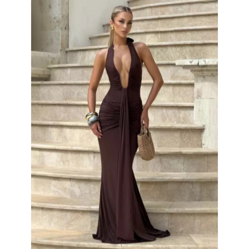 Womens Backless Bodycon Dress