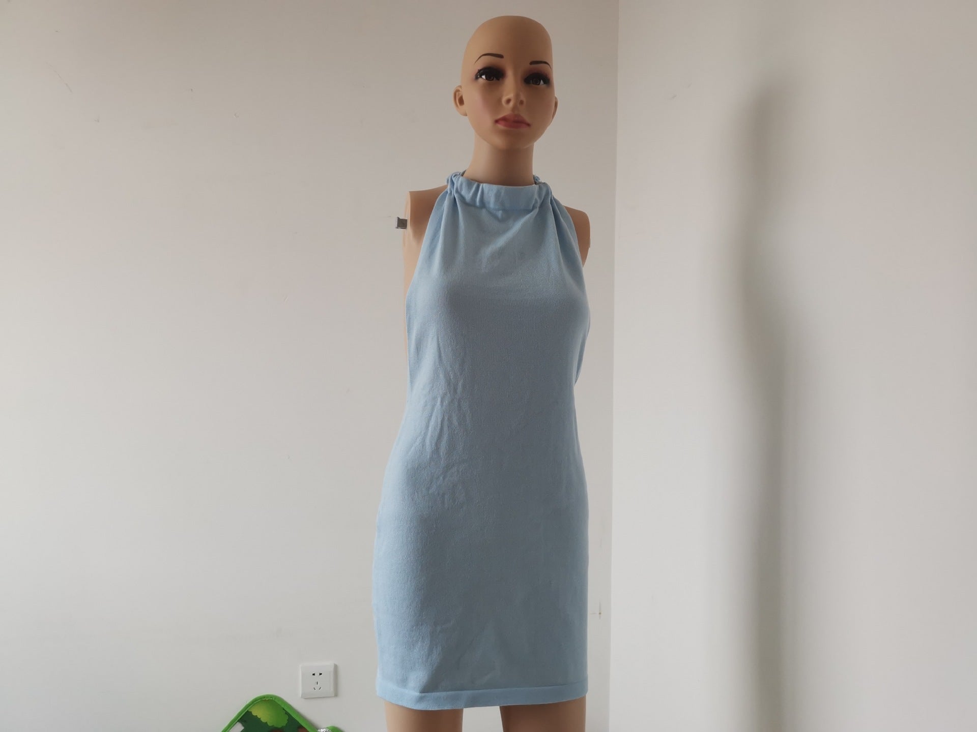 Womens Backless Bodycon Sweater Dress