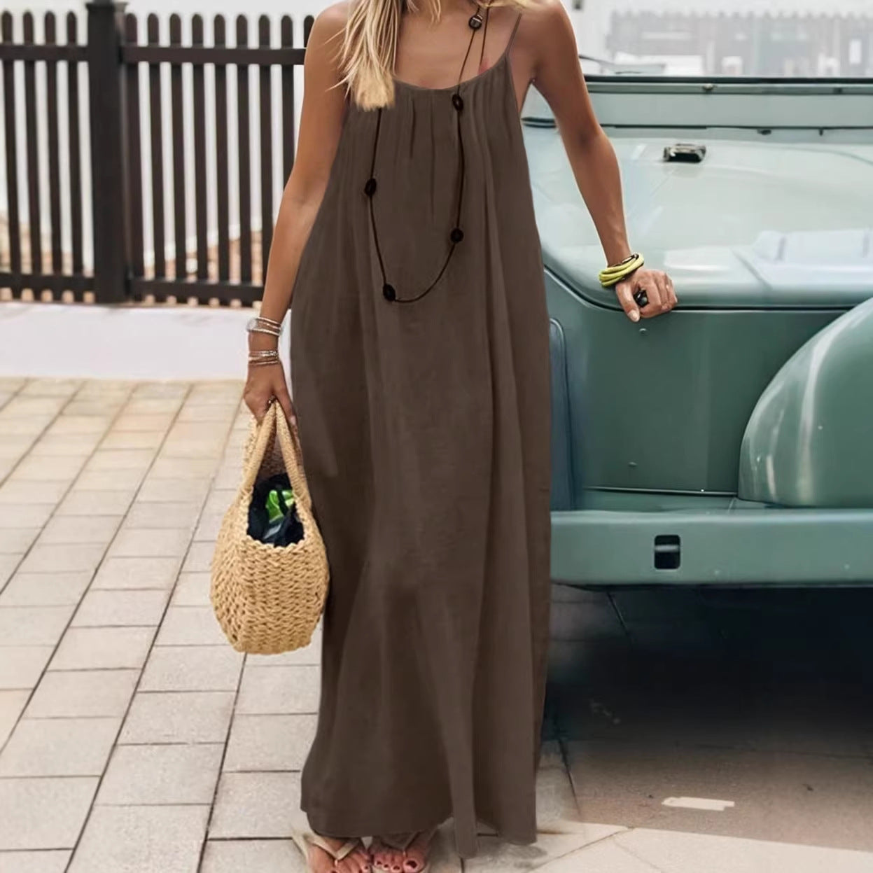Womens Backless Loungewear Dress