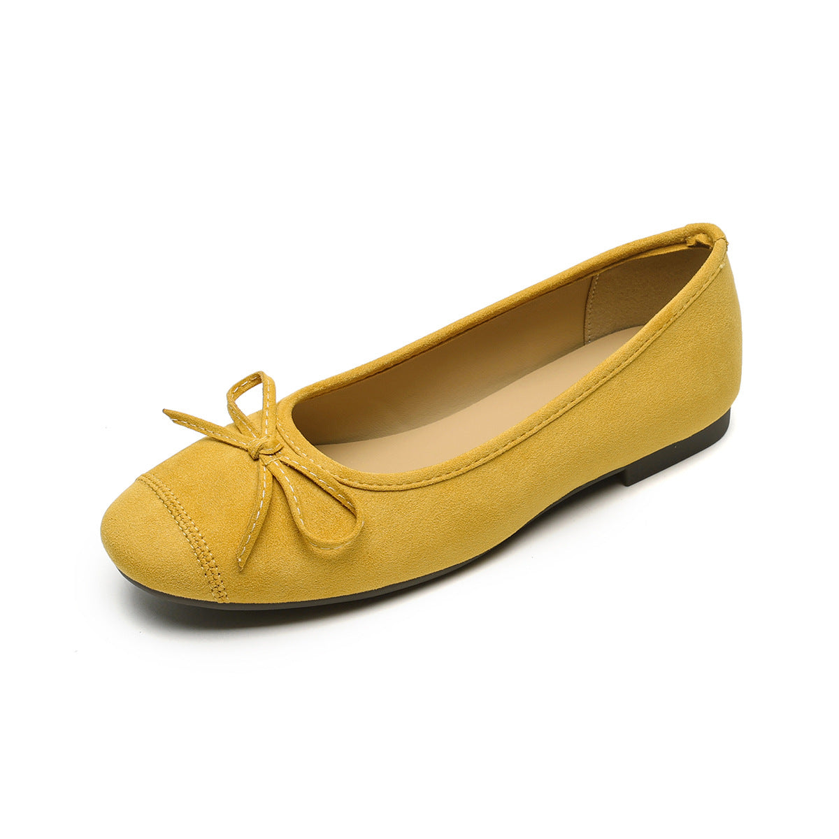 Womens Ballet Flat Shoes Bow Knot Design