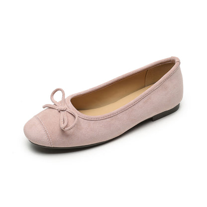 Womens Ballet Flat Shoes Bow Knot Design
