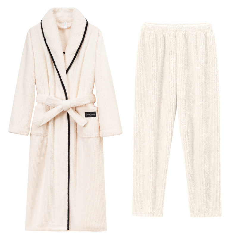 Womens Bathrobe Set