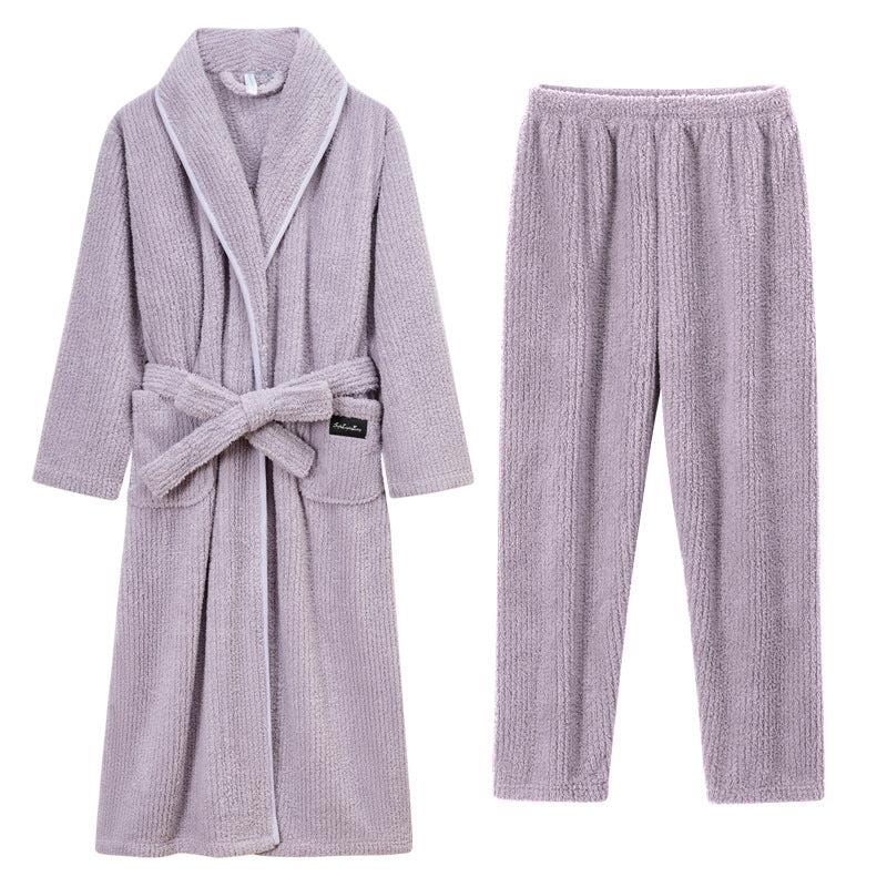 Womens Bathrobe Set