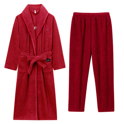 Womens Bathrobe Set