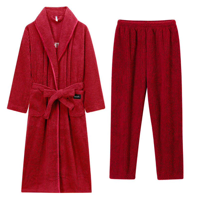 Womens Bathrobe Set