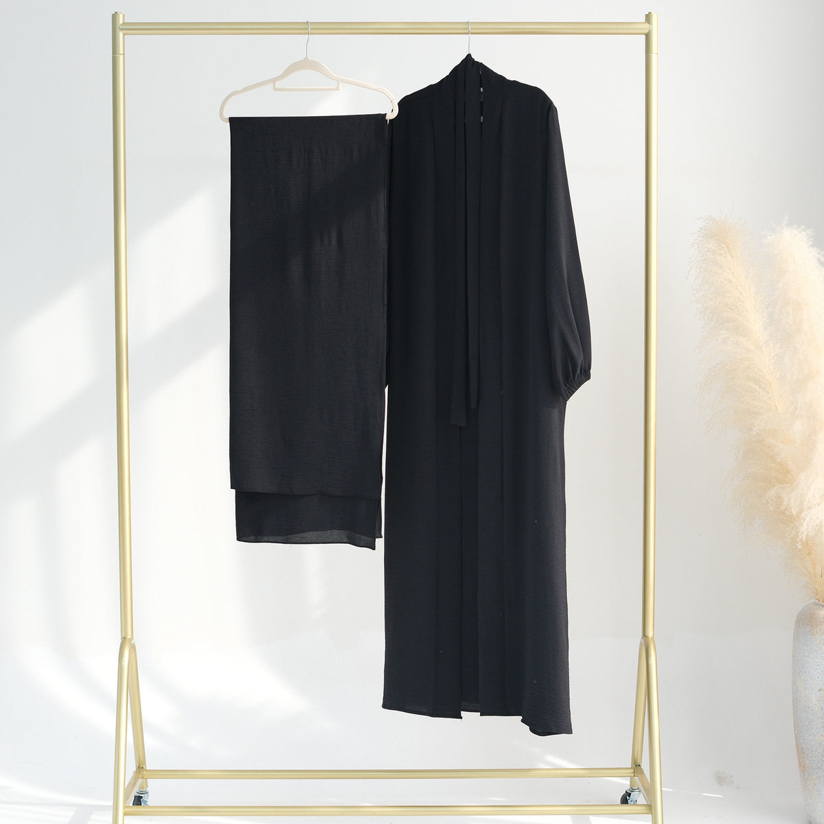Womens Belted Robe Dress with Shawl