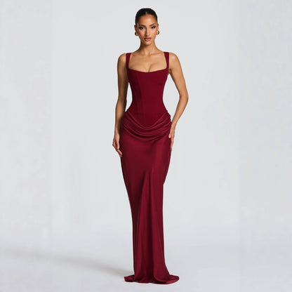 Womens Bodycon Spaghetti Strap Dress