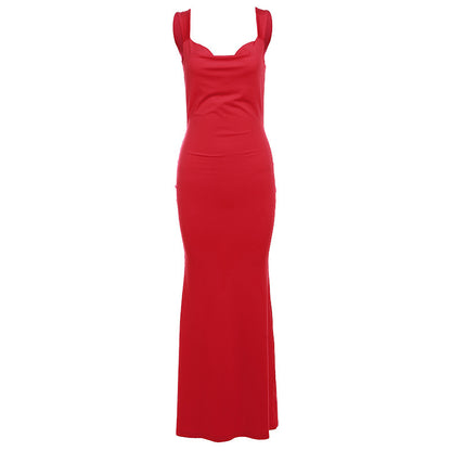 Womens Bow Backless Sheath Dress