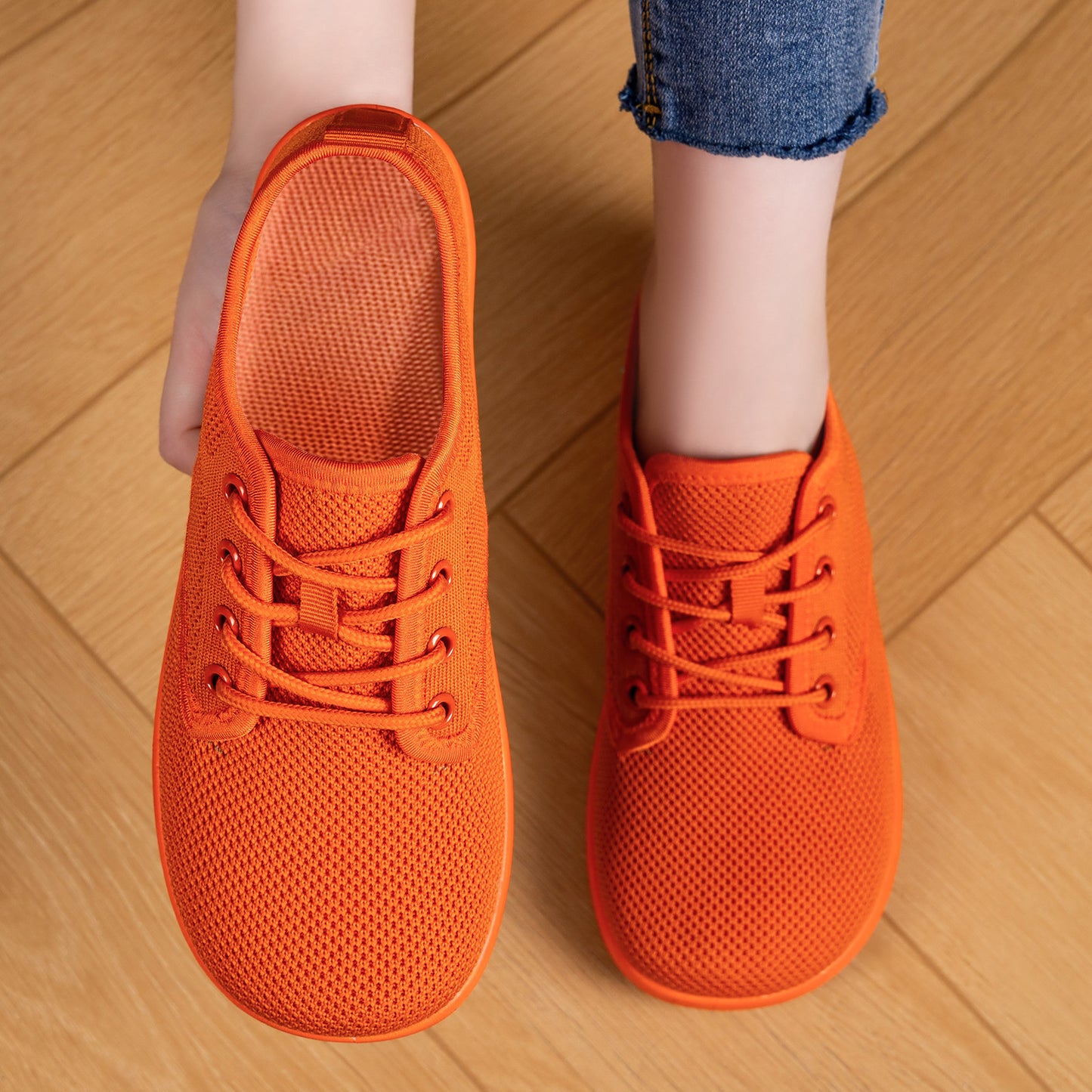 Womens Breathable Flat Sole Casual Shoes