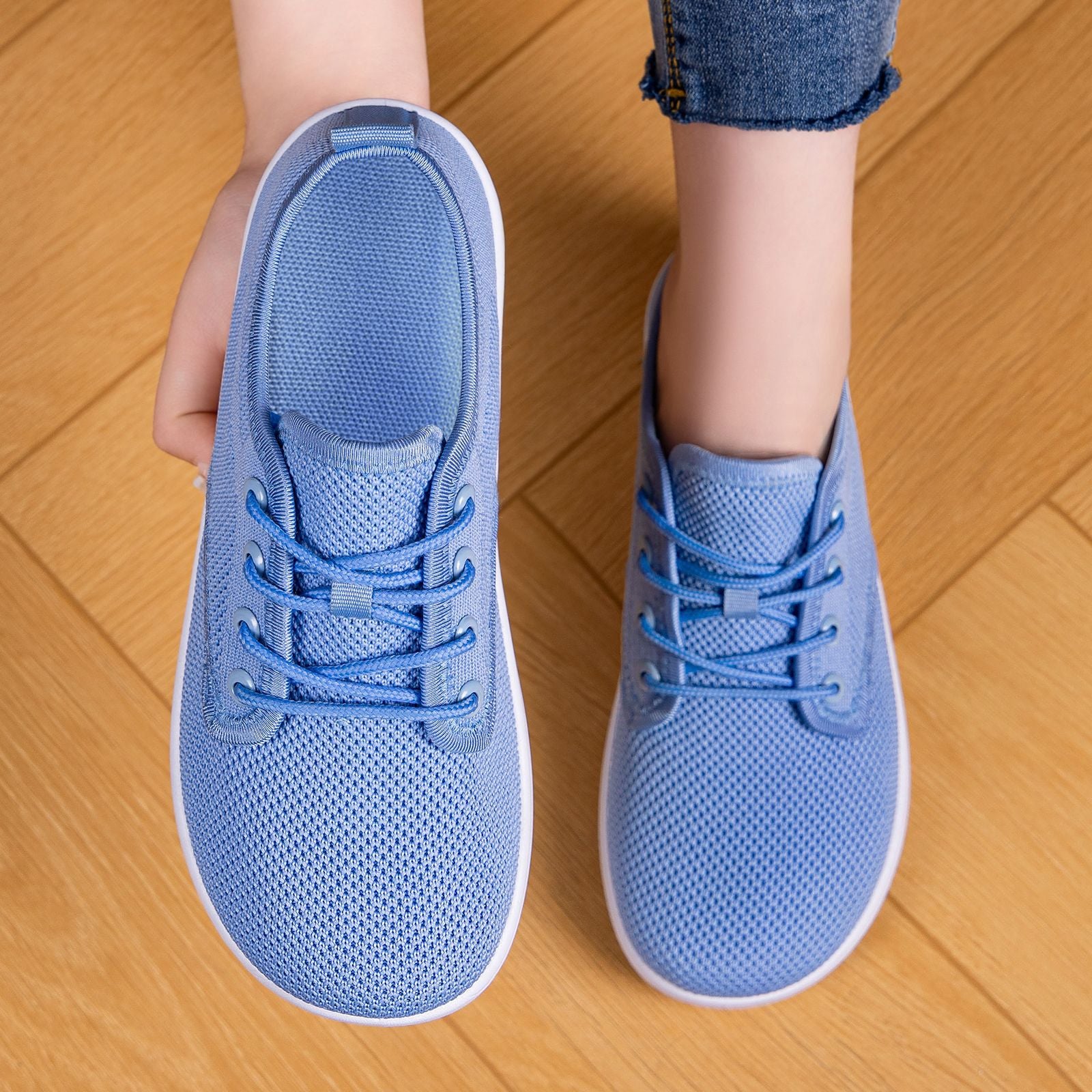 Womens Breathable Flat Sole Casual Shoes