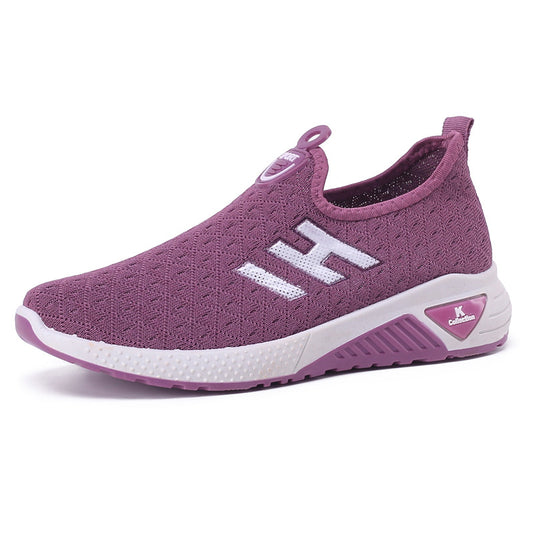 Womens Breathable Flyknit Casual Sports Shoes