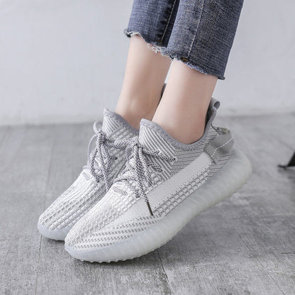 Womens Breathable Mesh Platform Sneakers