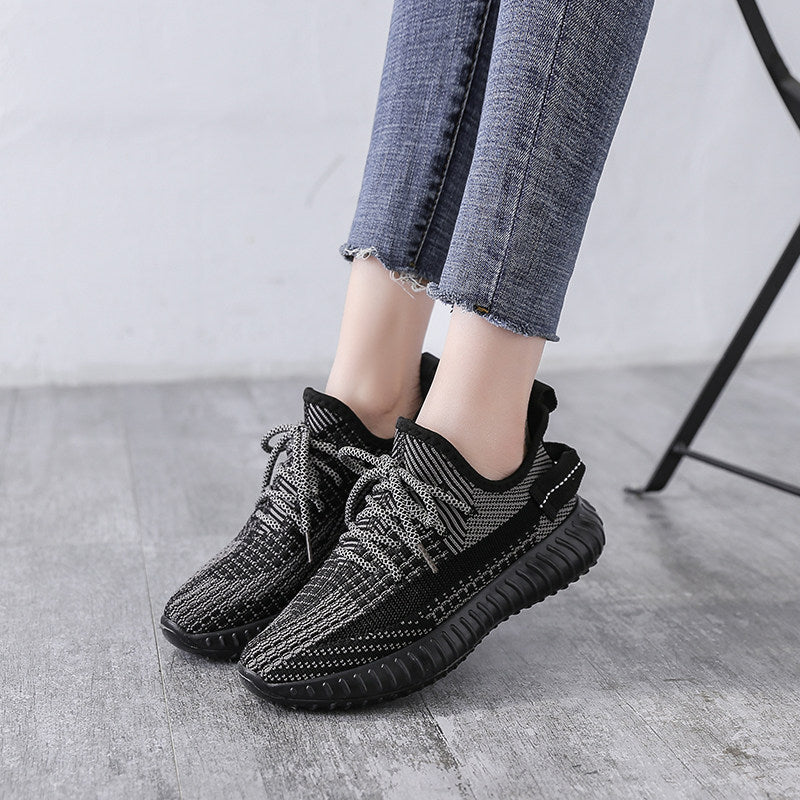 Womens Breathable Mesh Platform Sneakers