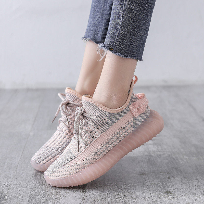 Womens Breathable Mesh Platform Sneakers