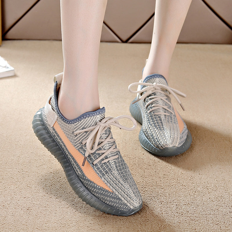 Womens Breathable Mesh Platform Sneakers