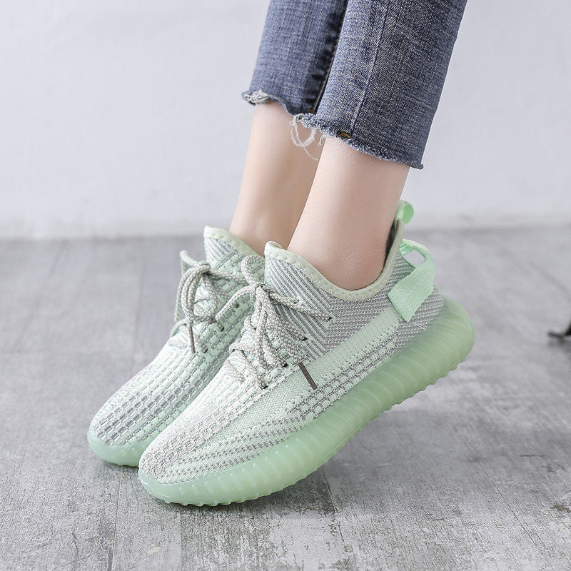 Womens Breathable Mesh Platform Sneakers
