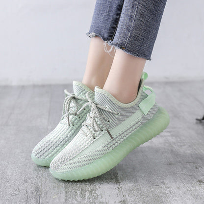 Womens Breathable Mesh Platform Sneakers